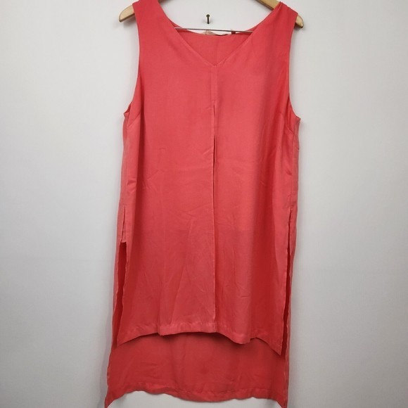 Coral Soft Surroundings Flowy layered tiered‎ Shirt Size L - Picture 1 of 6
